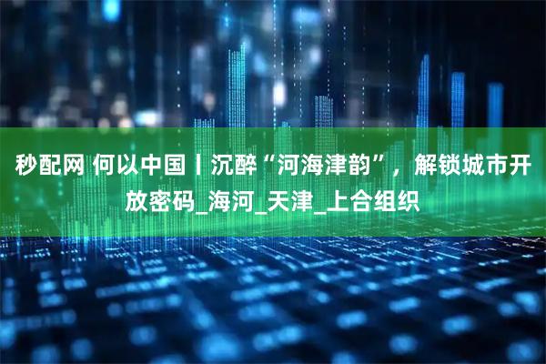 秒配网 何以中国丨沉醉“河海津韵”，解锁城市开放密码_海河_天津_上合组织