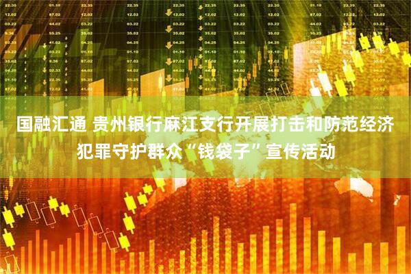 国融汇通 贵州银行麻江支行开展打击和防范经济犯罪守护群众“钱袋子”宣传活动