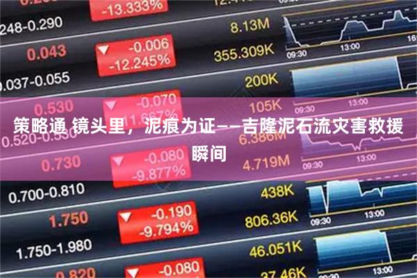策略通 镜头里,泥痕为证——吉隆泥石流灾害救援瞬间